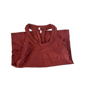 Athleta Seamless Racerback Tank Top - Rust Red